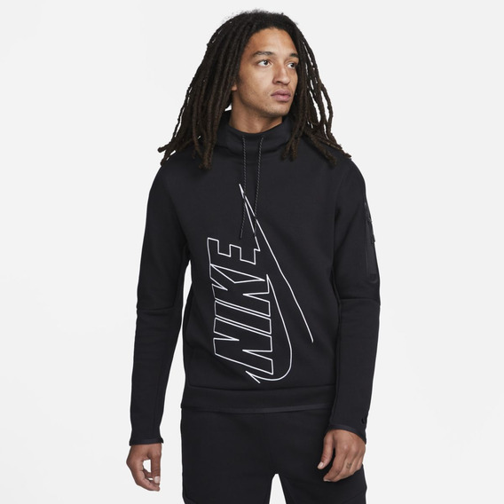 Sudadera Para Hombre Nike Tech Fleece Negro