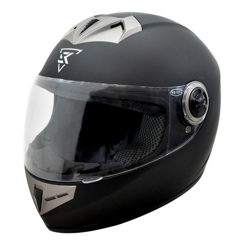 Casco Tipo Cerrado Para Seguridad Moto Negro Mica Abatible Tamaño del casco XL(60)