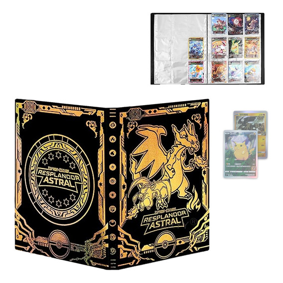 Album Cartas  Pokémon Premium 540 Uni Carpeta 30 Paginas