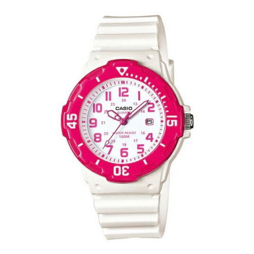 Reloj Dama Casio Lrw200 Rosa - Fechador Acabado Brillante Color de la correa LRW-200H-4B Color del fondo Dorado