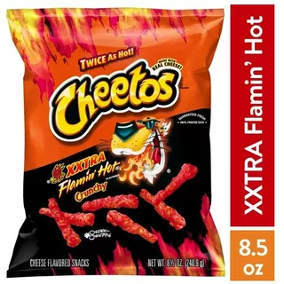 Cheetos Crunchy Extra Flamin' Hot Importados
