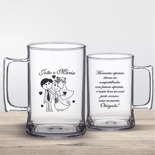 100 Canecas Personalizadas Acrilica 450ml Frente/verso