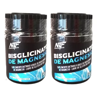 Bisglicinato De Magnesio X 60 Capsulas De 500 Mg X 2 Unid