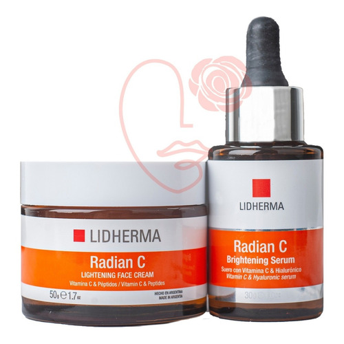 Crema+sérum Vitamina C Lidherma Radian C Hialurónico Antioxi Momento De Aplicación Día/noche Tipo De Piel Todo Tipo