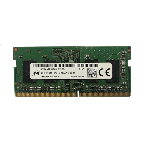 Memorias Ram Micron 4gb Ddr4 3200 Mhz 1.2 Volts