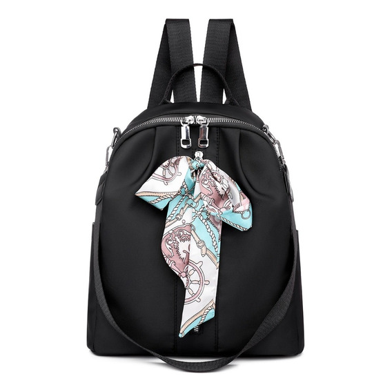 Mochila casual Bevoy Casual B6 color negro diseño lisa 18L