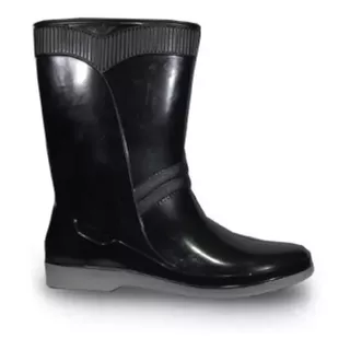 Botas De Lluvia Mujer Dama Mama Campo Negra Torerita