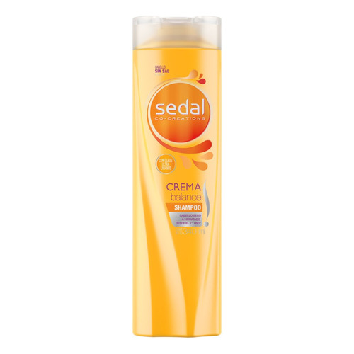 Shampoo Sedal Co-Creations Crema balance en botella de 340mL por 1 unidad