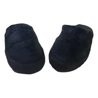 Pantufla Peluche De Piel Sintetica Premium Mujer