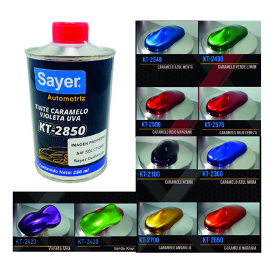 Tinta Caramelo Sayer Automotriz Pintura Candy 9 Tonos