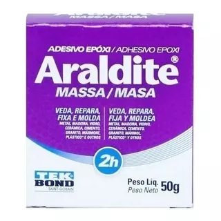 Adesivo Epoxi Araldite Massa 50g Silicones Tek Bond