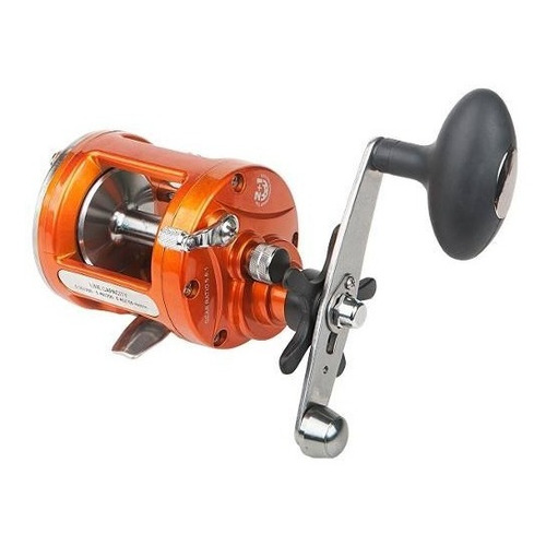 Reel Rotativo Pesca Pesada Embarcado Waterdog Boss 3003 Color Naranja Lado de la manija Derecho