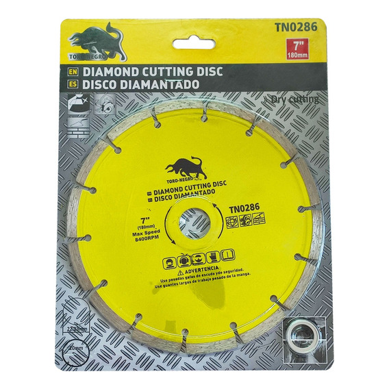 Disco Ceramico Corte Diamantado 7 Pulgadas 180mm Segmentado 