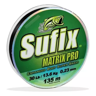 Multifilamento Sufix Matrix Pro 0,36mm 69 Libras Color Negro