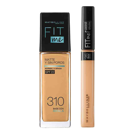 Duo Base Fit Me 310 + Corrector Fit Me Concealer Tono Medium