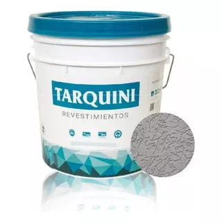 Revestimiento Tarquini Cuarzo Plast Fino 20kg Color Gris