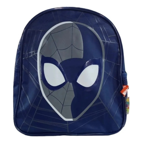Mochila Infantil Espalda 12 P Jardin Spiderman Hombre Araña Color Azul Oscuro Diseño De La Tela Poliéster