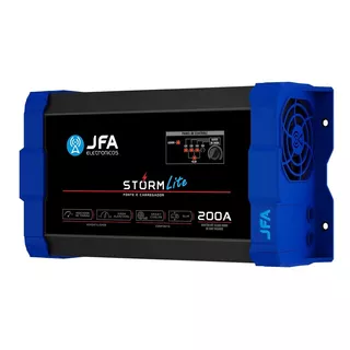 Fonte Carregador Jfa 200a Lite Storm Slim Bivolt Cor Azul