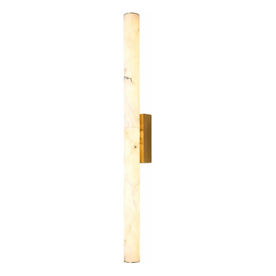Aplique Pared Vela 80cm Alabastro Led 12w Luz Desing Cálido