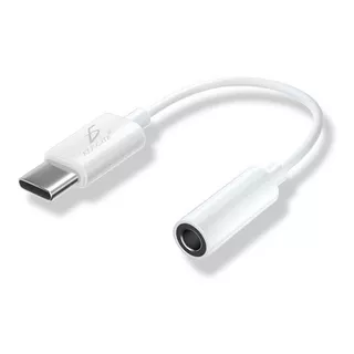 Adaptador Usb 3.1 Tipo-c A Auxiliar 3.5 Audifono Micrófono O Color Blanco