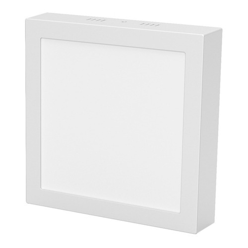 Plafón Led Panel 24w Luz Día Fría Cuadrado 29cm Superficial Color Blanco