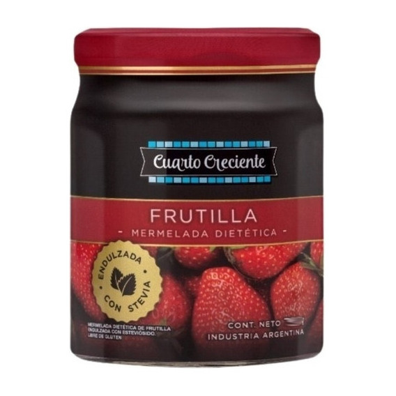 Mermelada Frutillas Stevia Sin Tacc Cuarto Creciente 300g