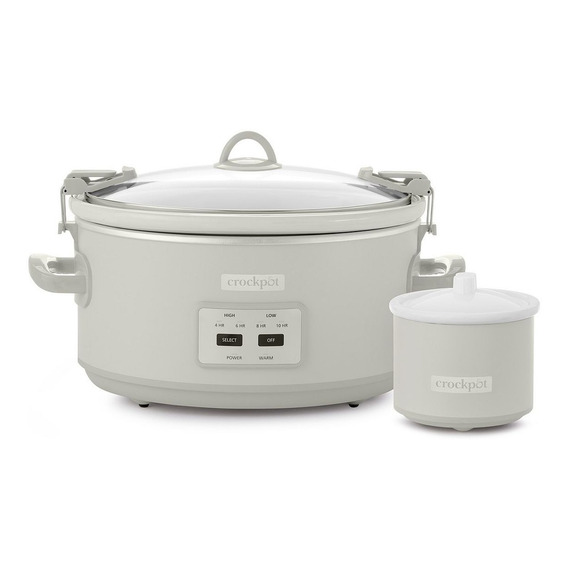 Olla De Cocción Lenta Crock Pot 7qt. 6.6lts Beige Bono