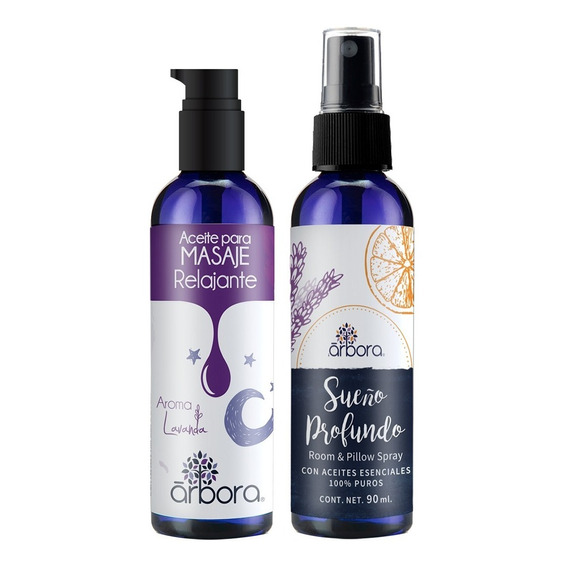 Kit Relajación: Aceite Masaje + Spray Aromaterapia Lavanda