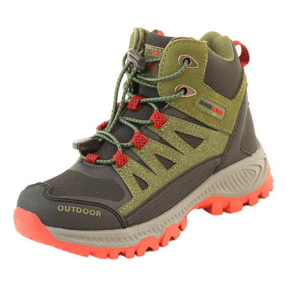 Zapatilla Outdoor Ficcus Tex Verde Junior Niño