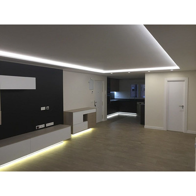 Cinta Led Rollo 5 Metros Con Fuente 12v Interior Siliconada