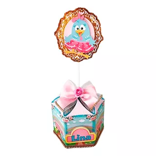 5 Centros De Mesa Galinha Pintadinha Candy 3d Luxo