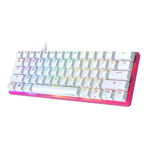 Teclado Gamer Hyperx Alloy Origins 60 Pink Color del teclado Rosa Idioma Inglés