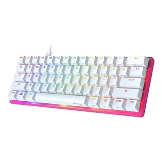 Teclado Gamer Hyperx Alloy Origins 60 Pink Color Del Teclado Rosa Idioma Inglés