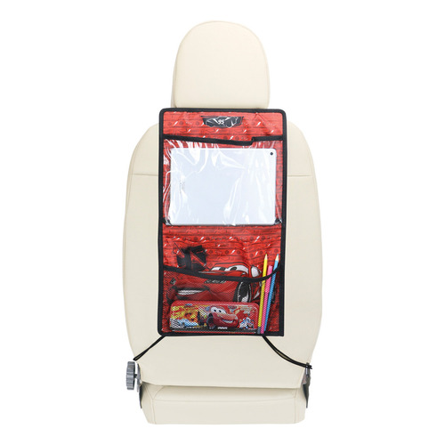 Bolso Organizador Porta Tablet Butaca Auto Niño Disney Cars Color Rojo