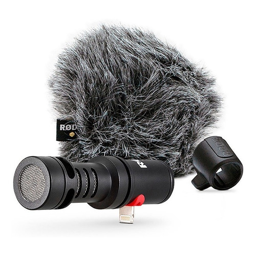 Micrófono Rode VideoMic Me-L Condensador Cardioide color negro