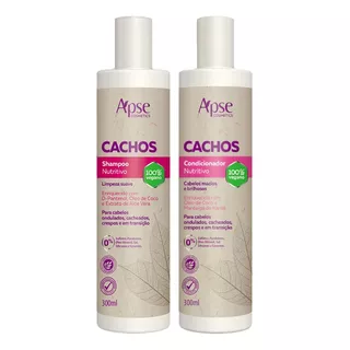  Shampoo Apse Cachos E Condicionador  Apse Cachos 300 Ml 