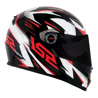 Capacete Ls2 Ff358 Classic Draze Integral Verm/preto Moto