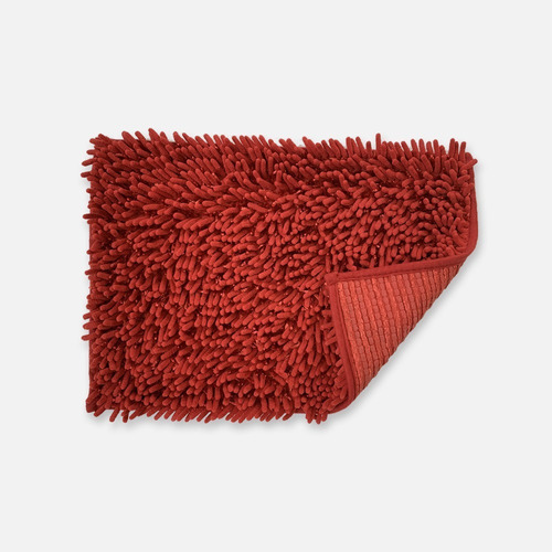 Alfombra De Baño Linea Magestic 35x50 Cm Diseño Yanet Color Rojo
