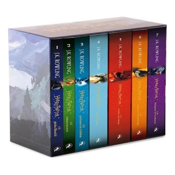Saga Harry Potter Libro 1 Al 7 Con Estuche - J. K. Rowling B