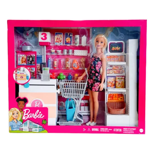 Barbie de compras en el supermercado sale