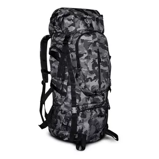 Mochila Camping Reforçada Clio Trilha 55l Impermeável Mc9171 Cor Camuflada