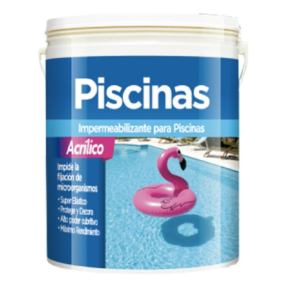 Pintura Para Piscinas Sinteplast Al Agua 4lt Color Celeste