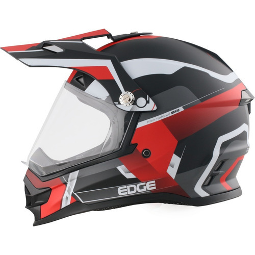 Casco Integral Moto Cross K4 Edge Solido Certificado Dot Ktm Color Rojo Tamaño del casco L (59-60 cm)