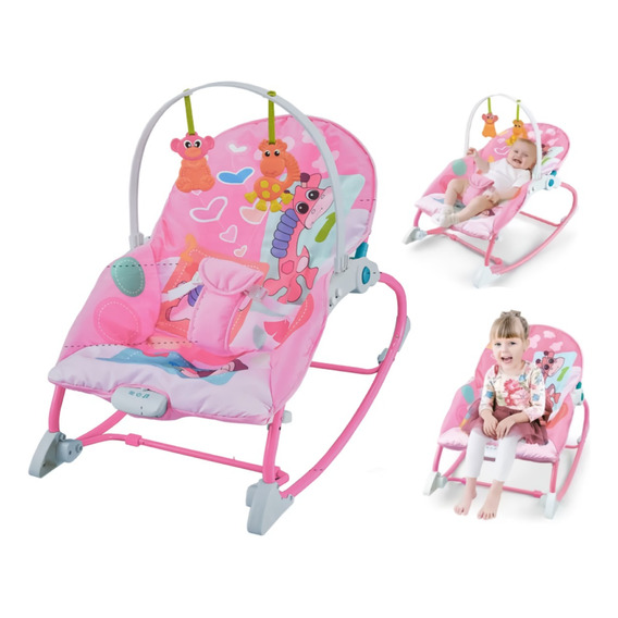 Bouncer Silla Mecedora Para Bebé Aeiou Hb333 Musical 2 En 1