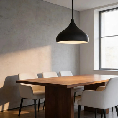 Colgante 1 Luz Proi Negro Apto Led E27 Deco Luz Desing Negro