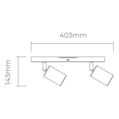 Aplique 2 Luces Pola Negro Dorado Apto Led Gu10 Diseño Deco