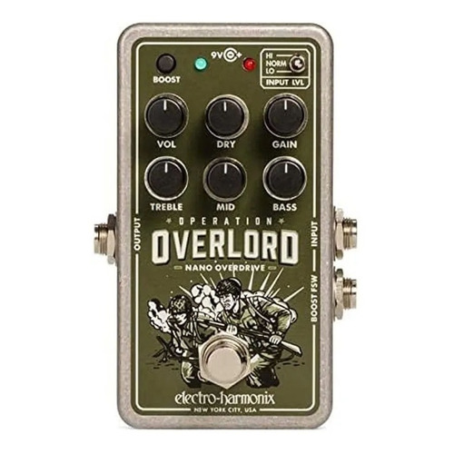 Pedal Ehx Nano Operation Overlord Overdrive - Palermo Color Verde
