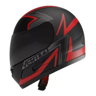 Casco Moto Vertigo Hk7 Bolt Rojo/negro Xl