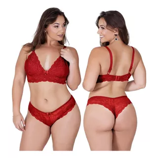 Kit 5 Conjunto Plus Size Sem Bojo Atacado Revenda Fábrica