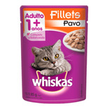 Alimento Whiskas Adultos Whiskas Gatos  para gato adulto todos los tamaños sabor fillets de pavo en sobre de 85 g